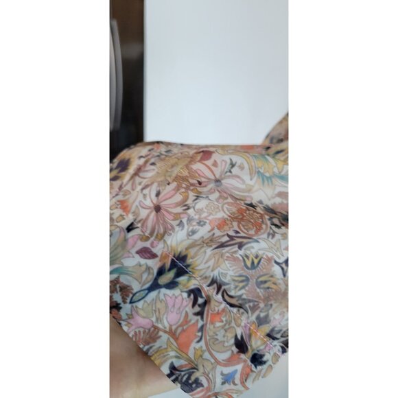 Zadig & Voltaire Rewel Mousseline  Mini Kaleido Floral Beaded Dress S - Picture 8 of 16